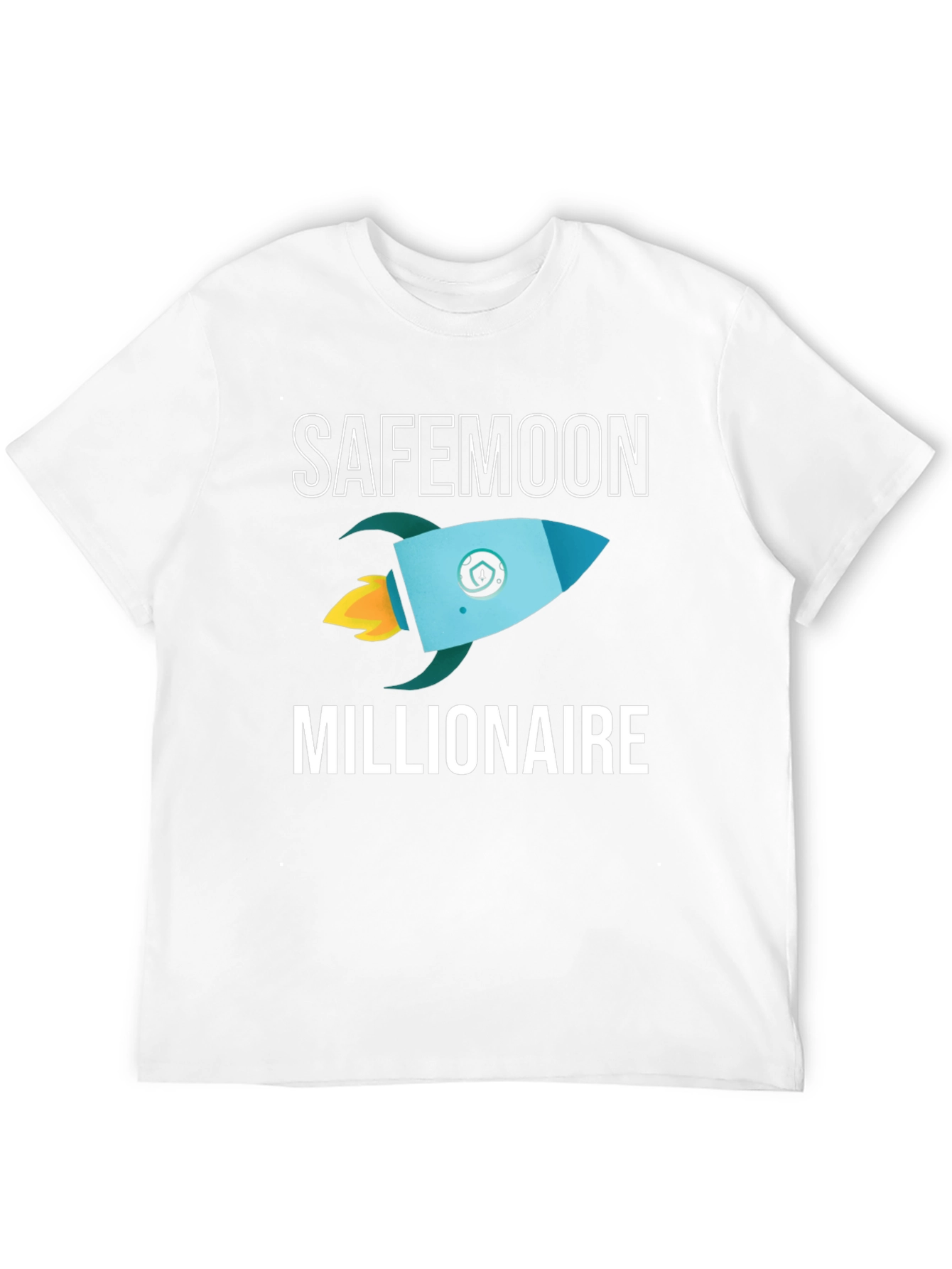 SafeMoon Millionaire Black T-Shirt Rocket Crypto