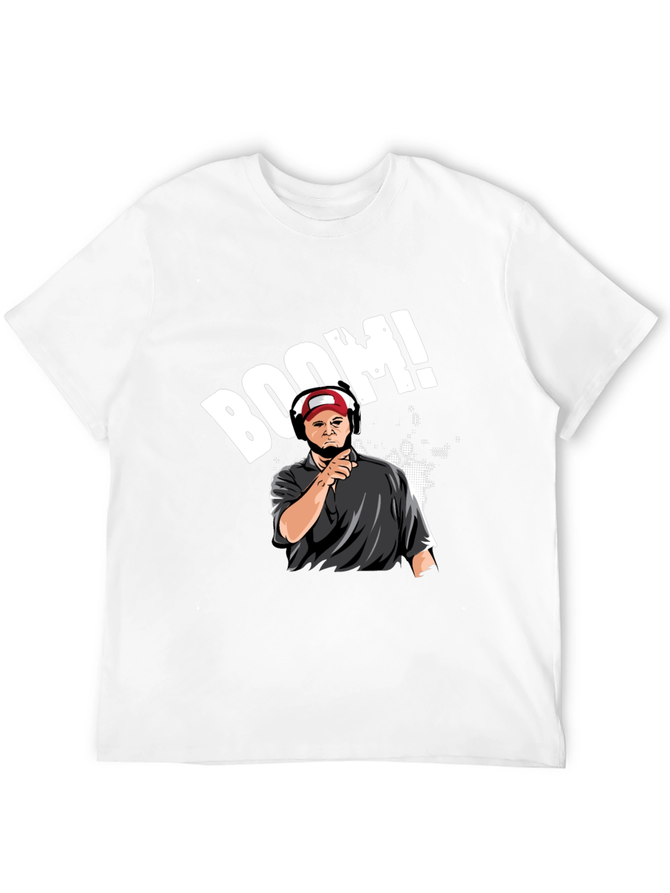 Boom Cartoon Graphic Black T-Shirt
