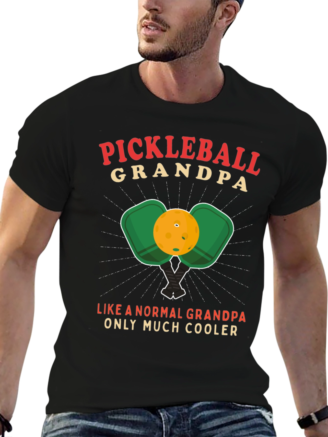 Pickleball Grandpa T-Shirt - Cool Grandpa Edition!