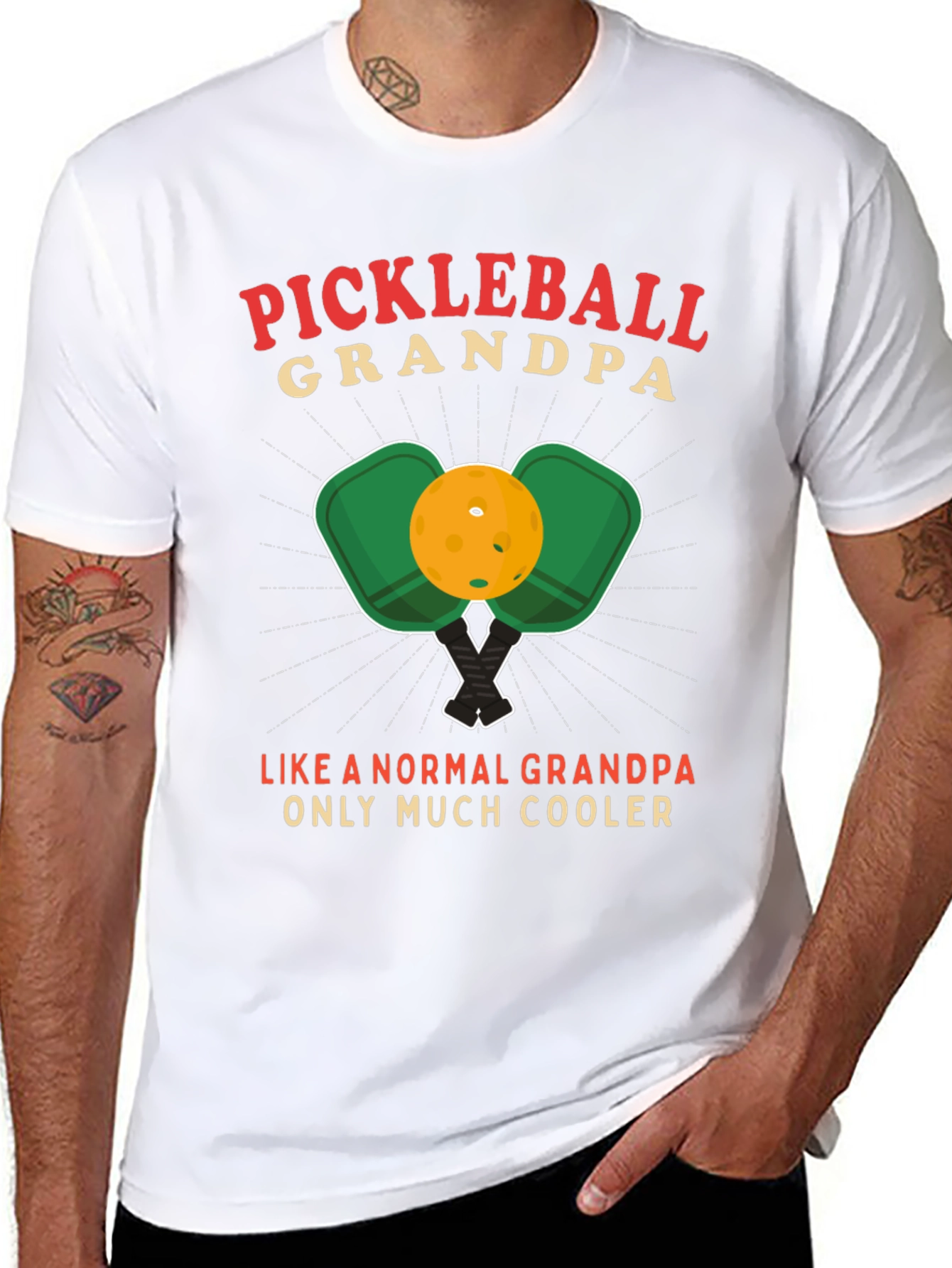 Pickleball Grandpa T-Shirt - Cool Grandpa Edition!