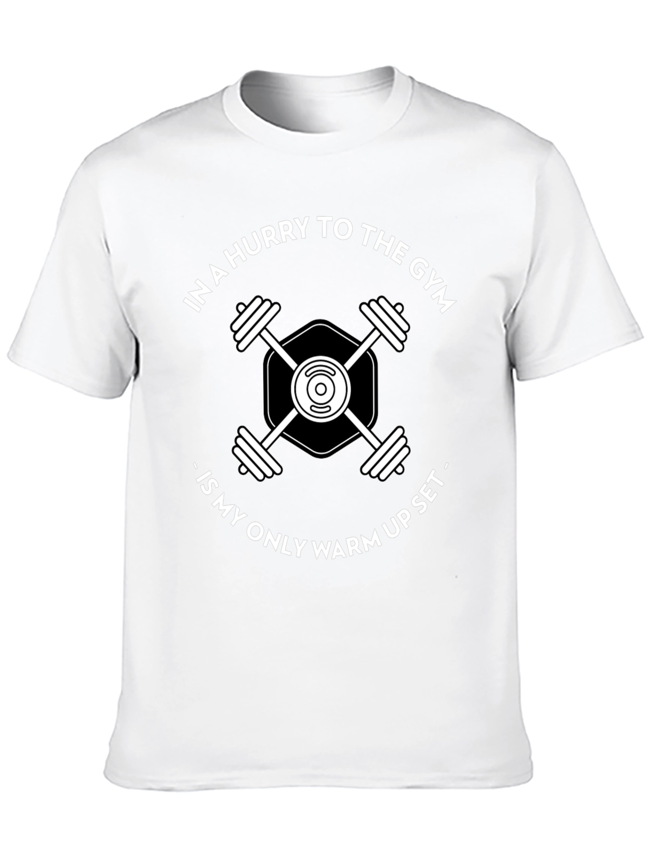 Gym Warm-Up T-Shirt: Black Fitness Tee