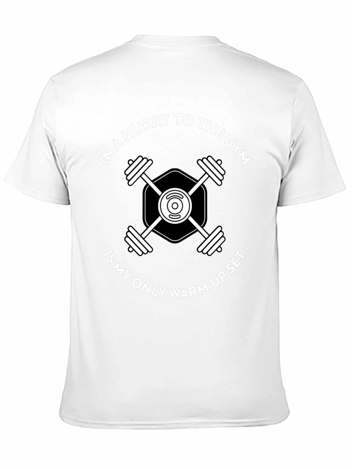 Gym Warm-Up T-Shirt: Black Fitness Tee