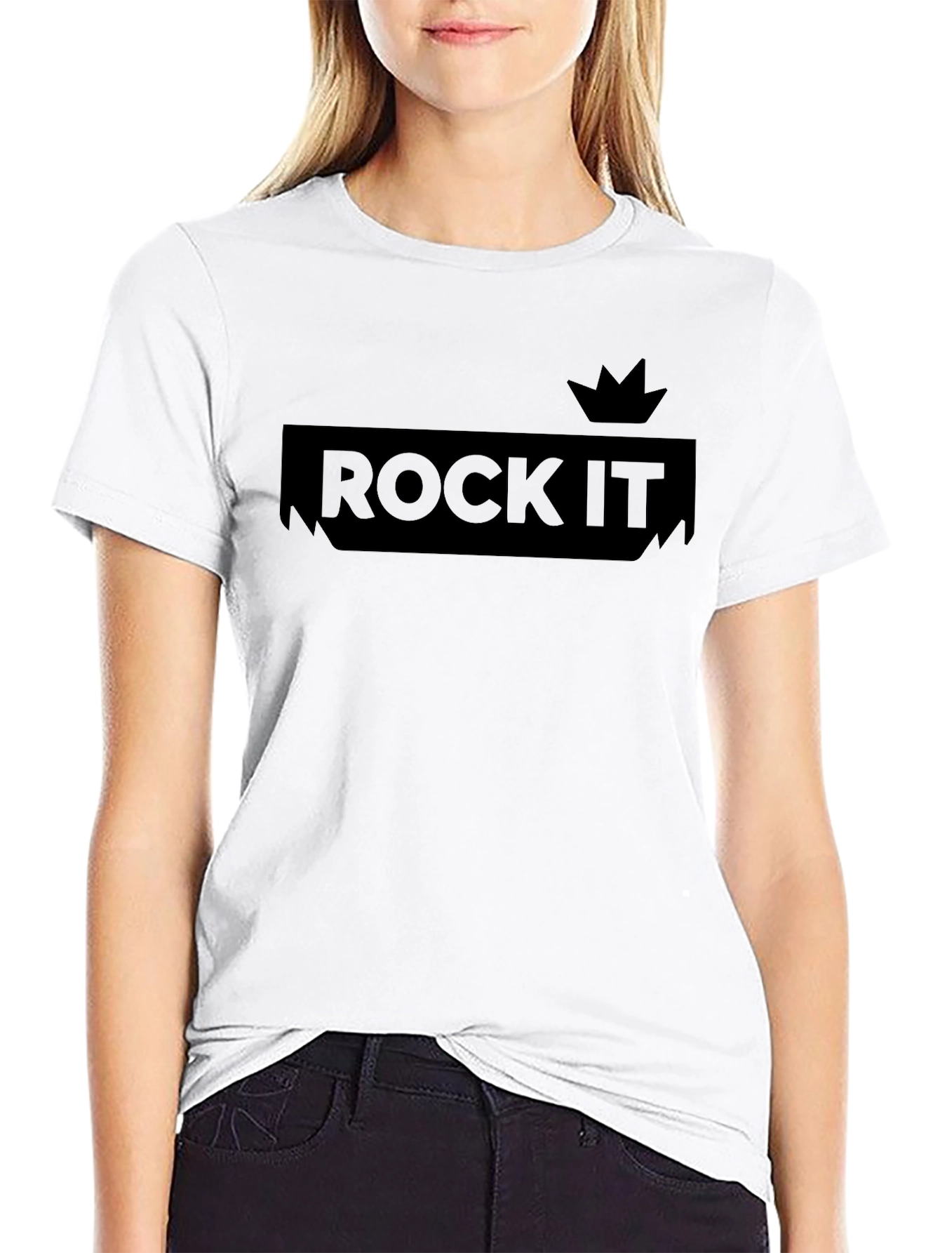 Rock It Graphic Tee - Mens Black Casual T-Shirt