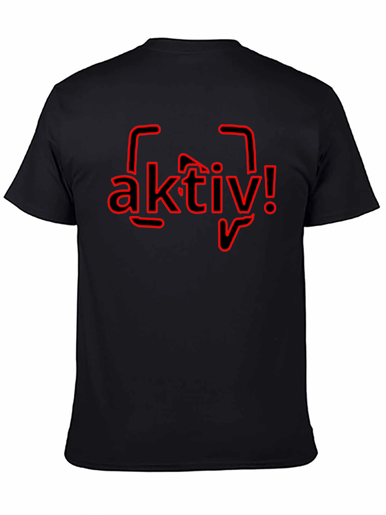 Aktiv! Graphic Tee - Black Cotton T-Shirt