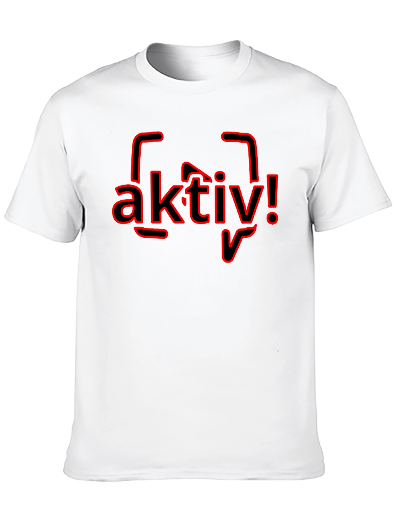 Aktiv! Graphic Tee - Black Cotton T-Shirt