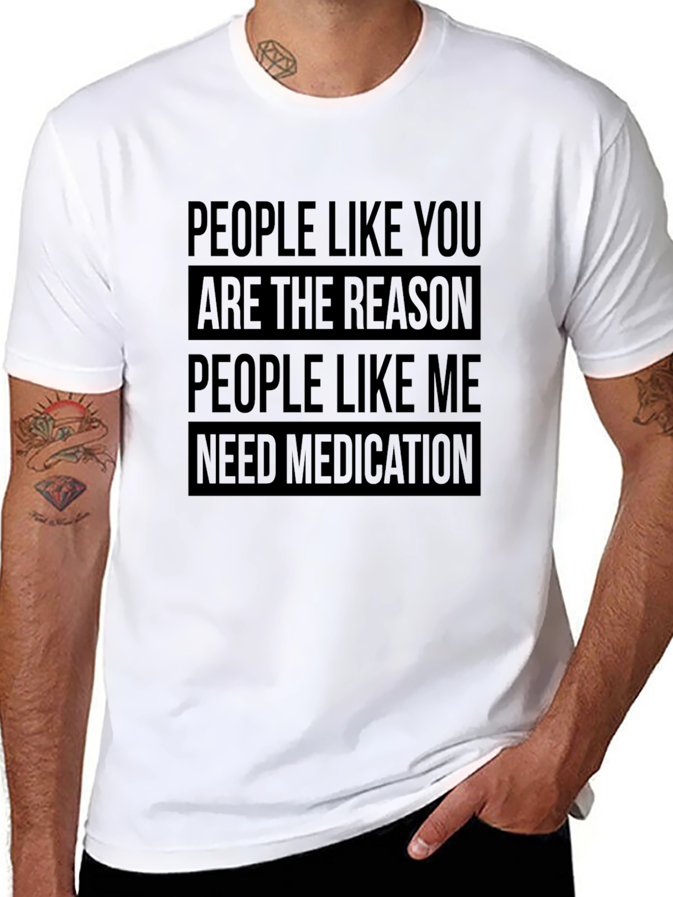 Humorous Medication Graphic T-Shirt