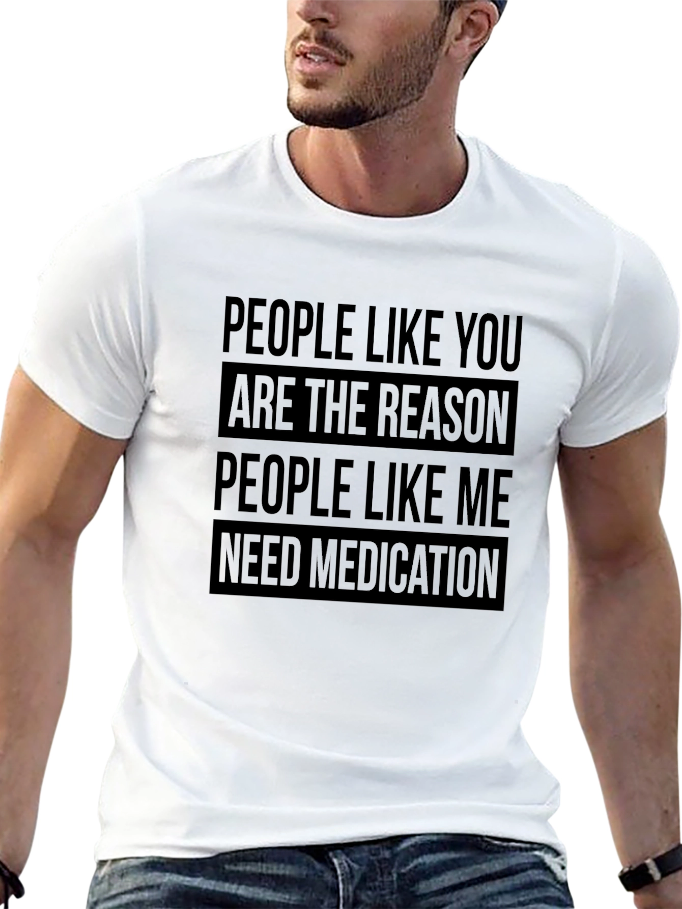 Humorous Medication Graphic T-Shirt