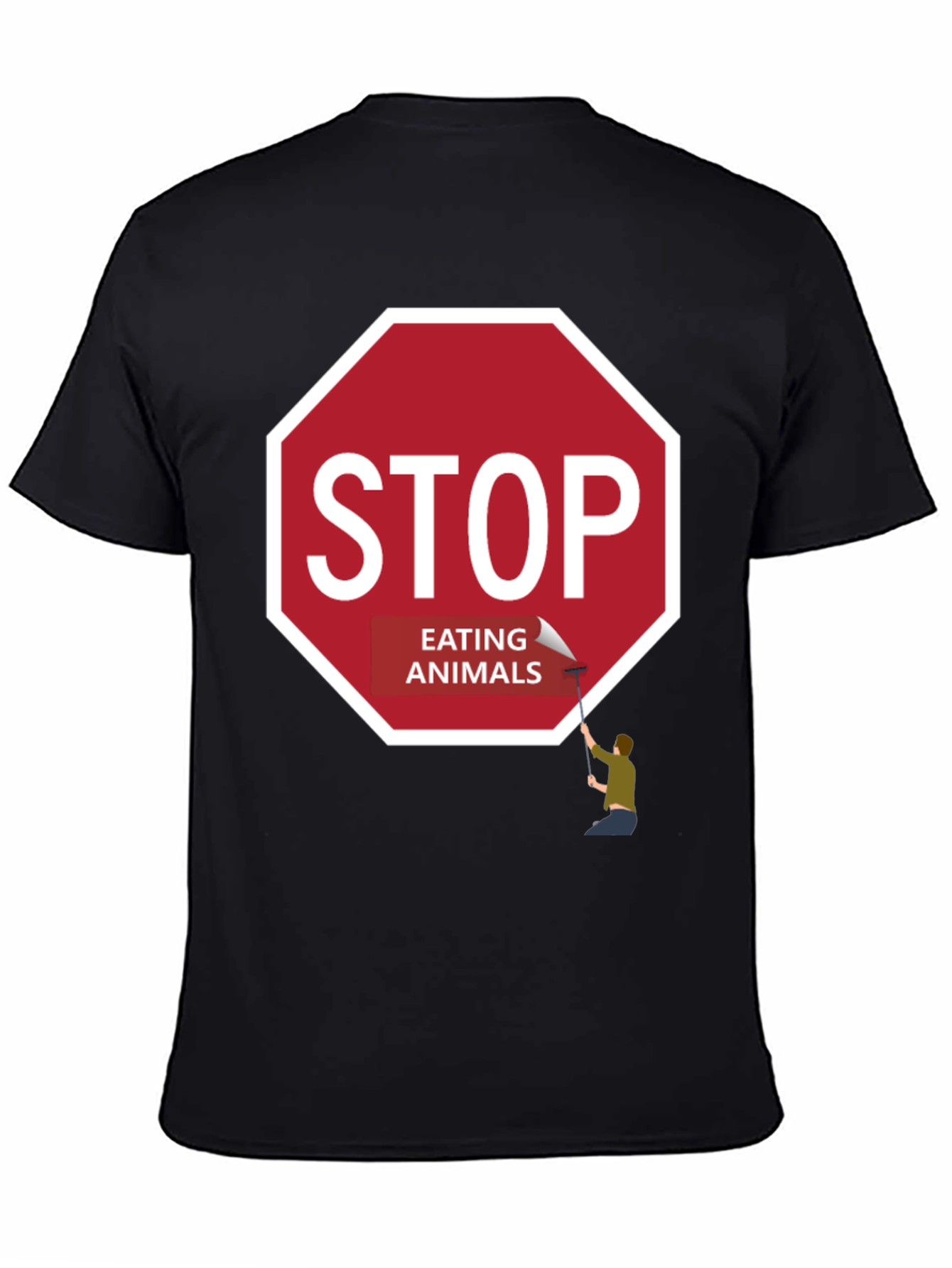 Stop Eating Animals Graphic Tee - Vegan T-Shirt