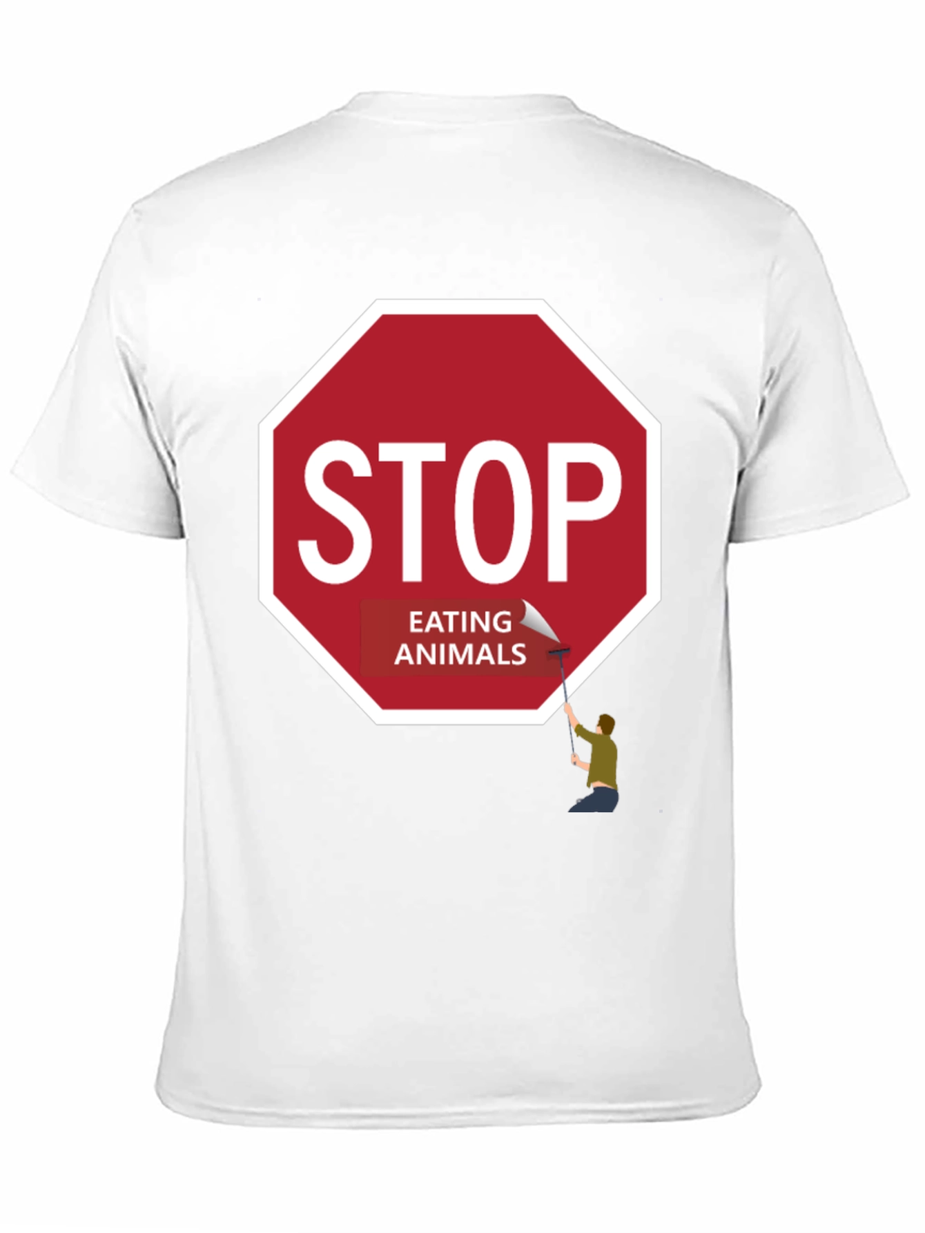 Stop Eating Animals Graphic Tee - Vegan T-Shirt