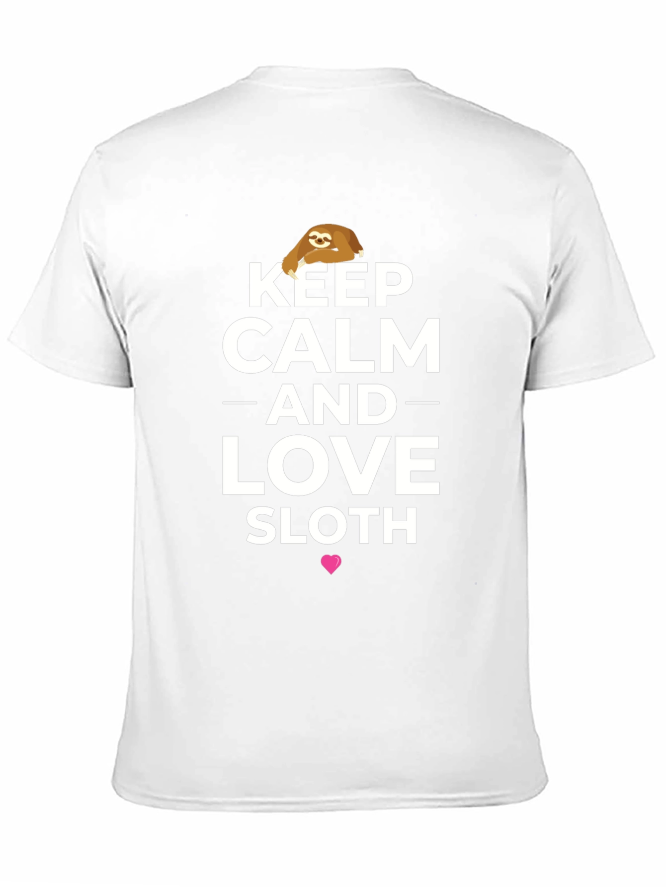 Keep Calm & Love Sloths T-Shirt - Black