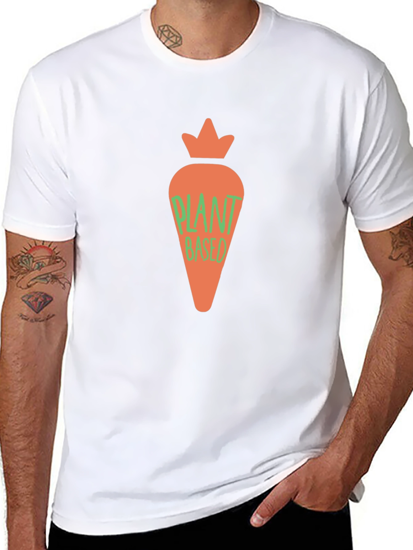 Plant Based Carrot Graphic Tee