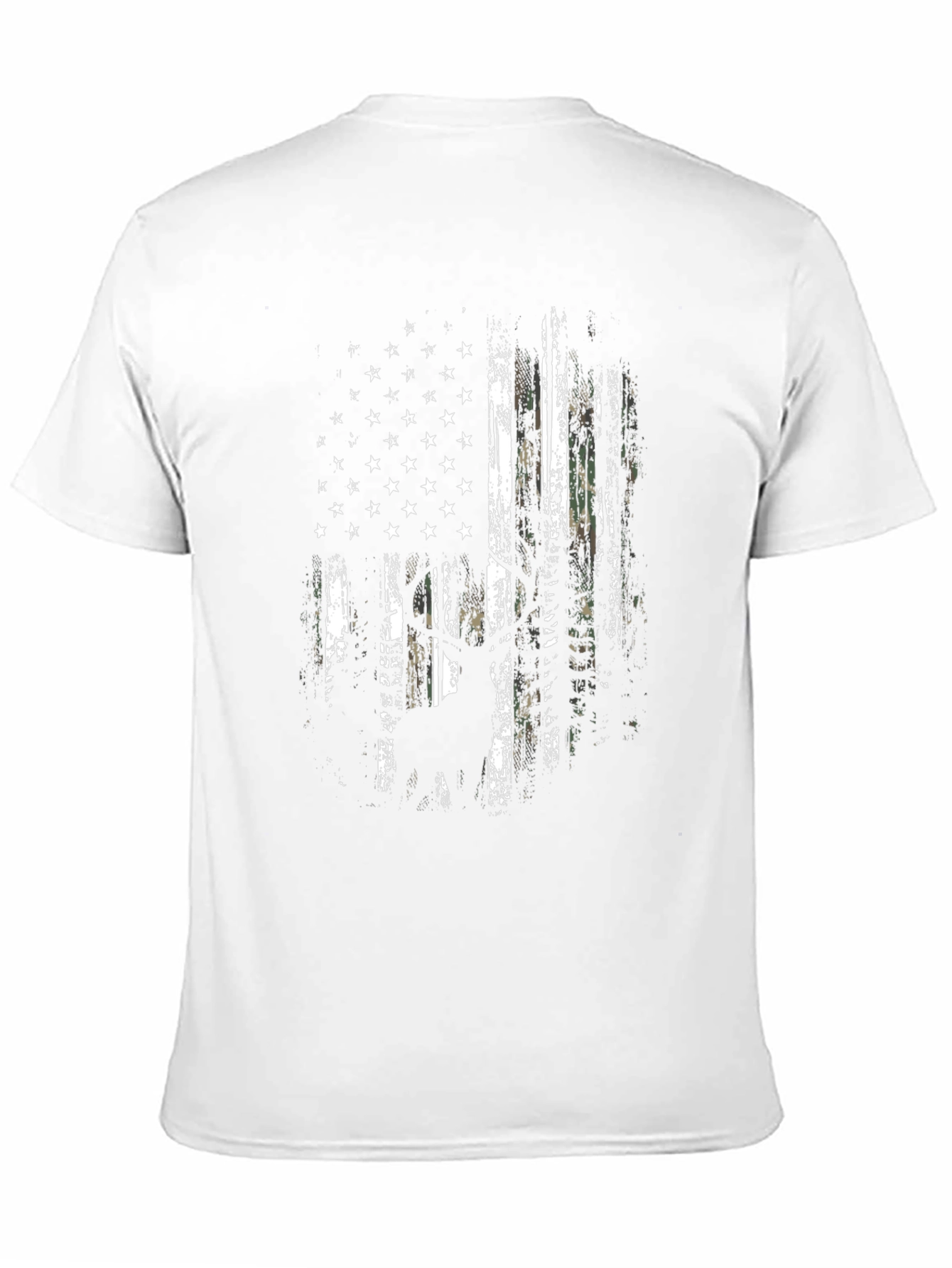 Distressed American Flag Hunter T-Shirt