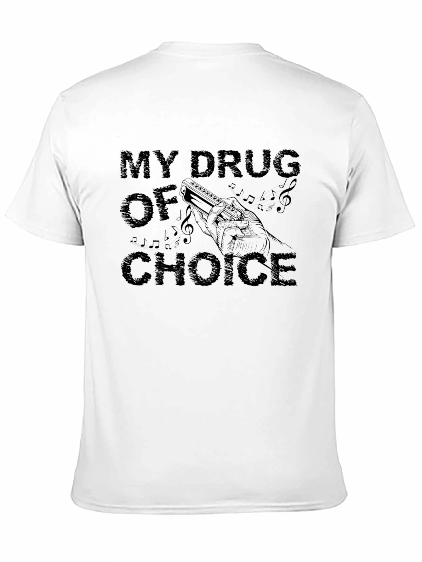 My Drug of Choice Harmonica T-Shirt