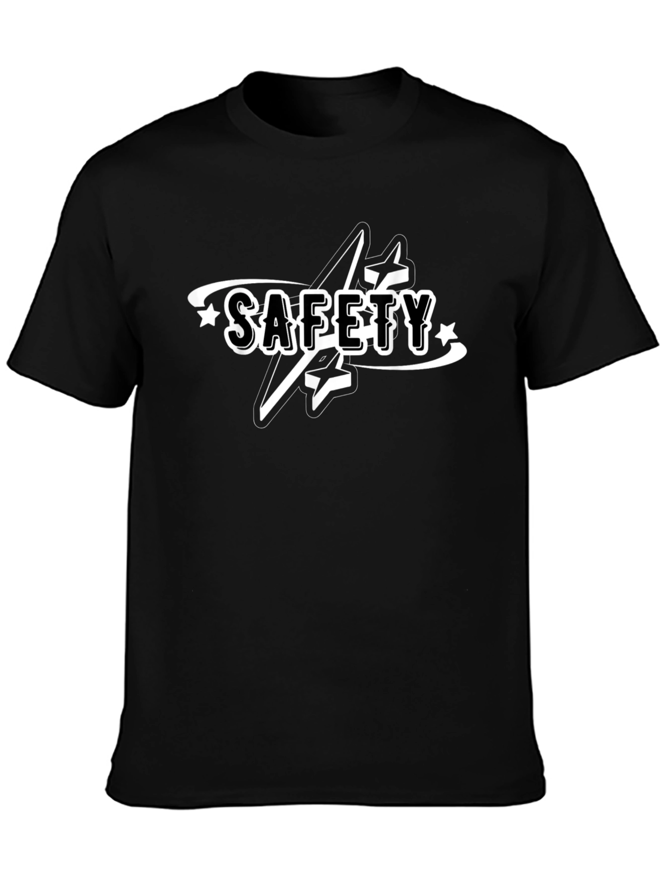 Safety Graphic Black T-Shirt