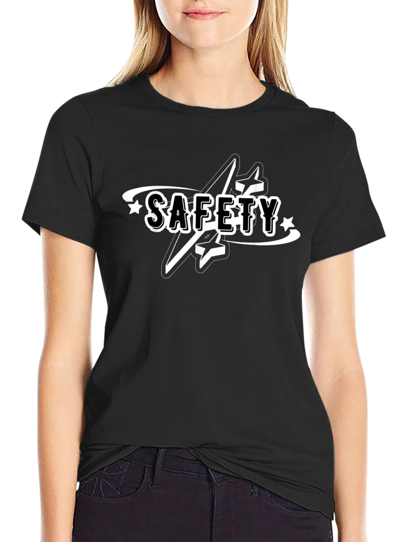 Safety Graphic Black T-Shirt