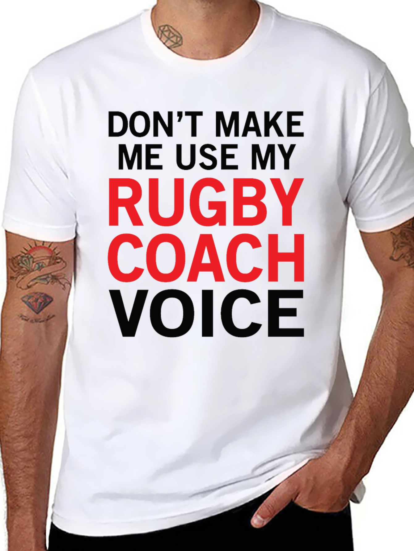 Rugby Coach Voice T-Shirt - Funny Sports Tee