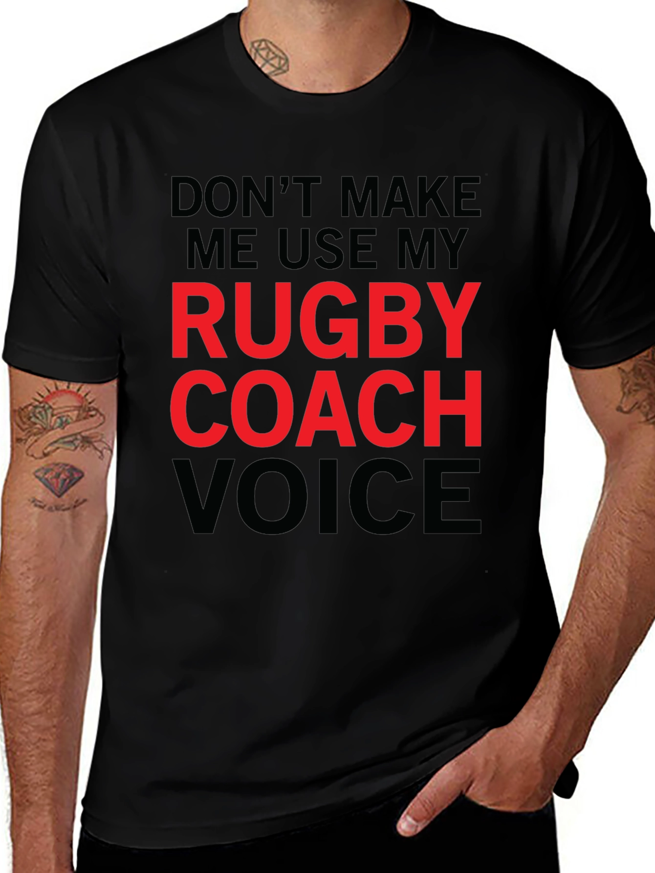 Rugby Coach Voice T-Shirt - Funny Sports Tee