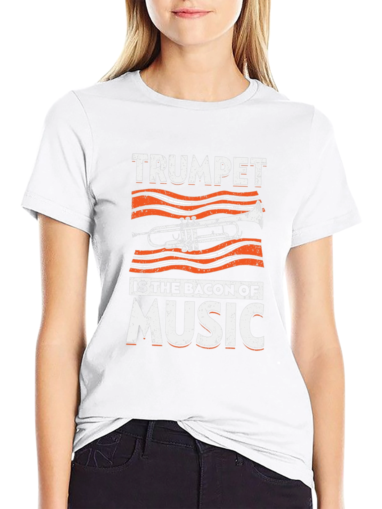 Trumpet is the Bacon of Music Graphic T-Shirt