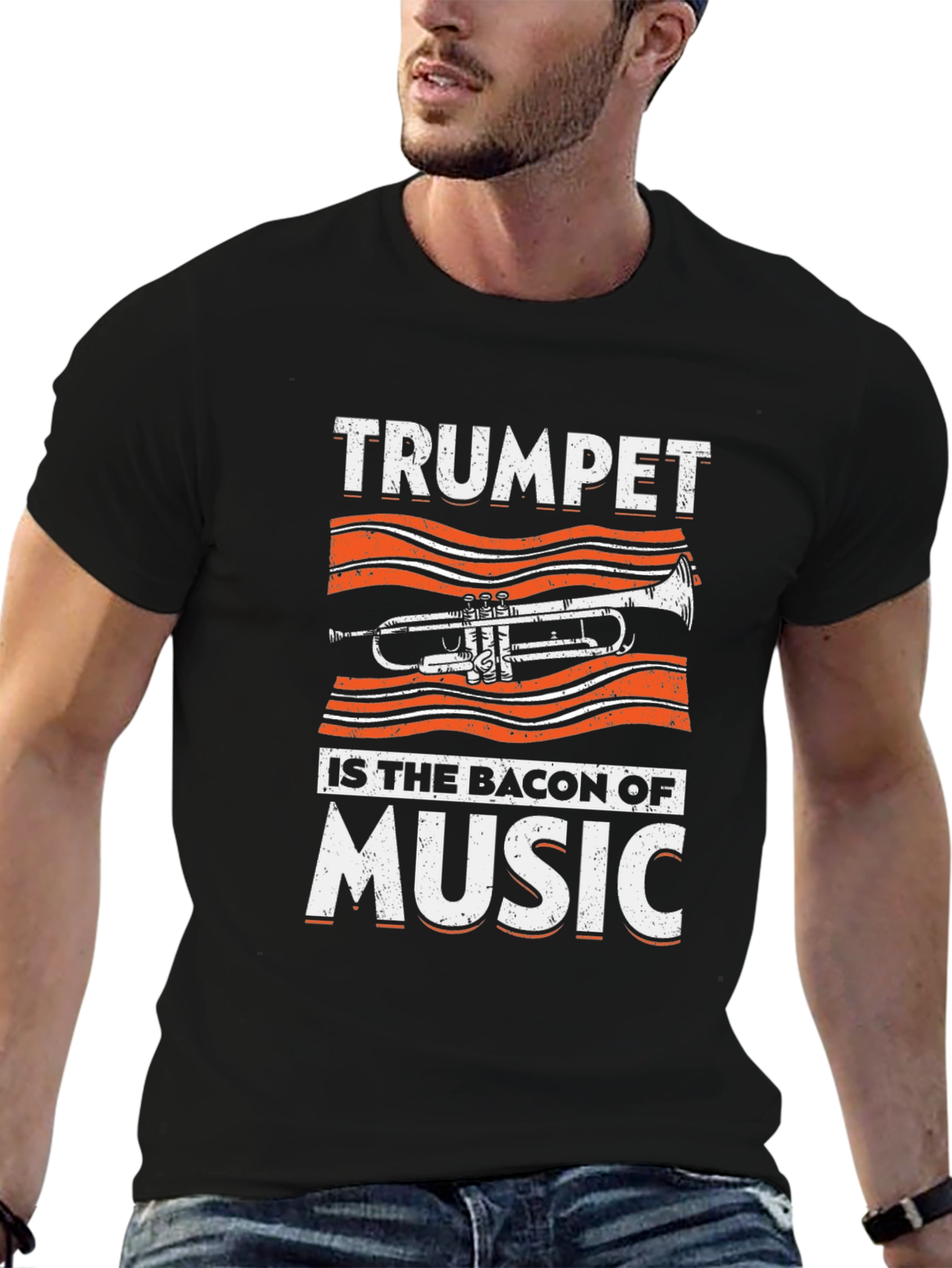 Trumpet is the Bacon of Music Graphic T-Shirt