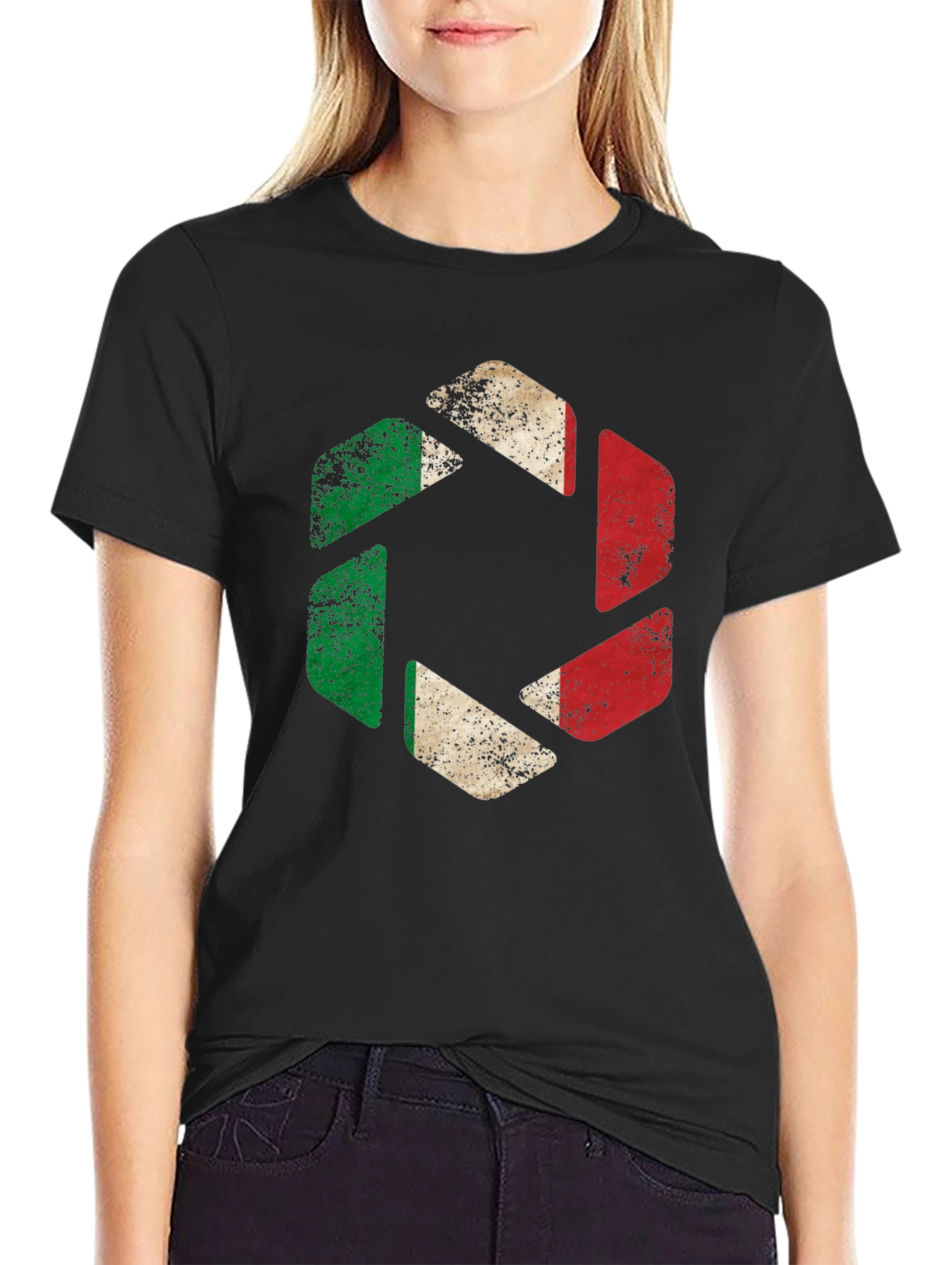 Italian Flag Camera Aperture T-Shirt