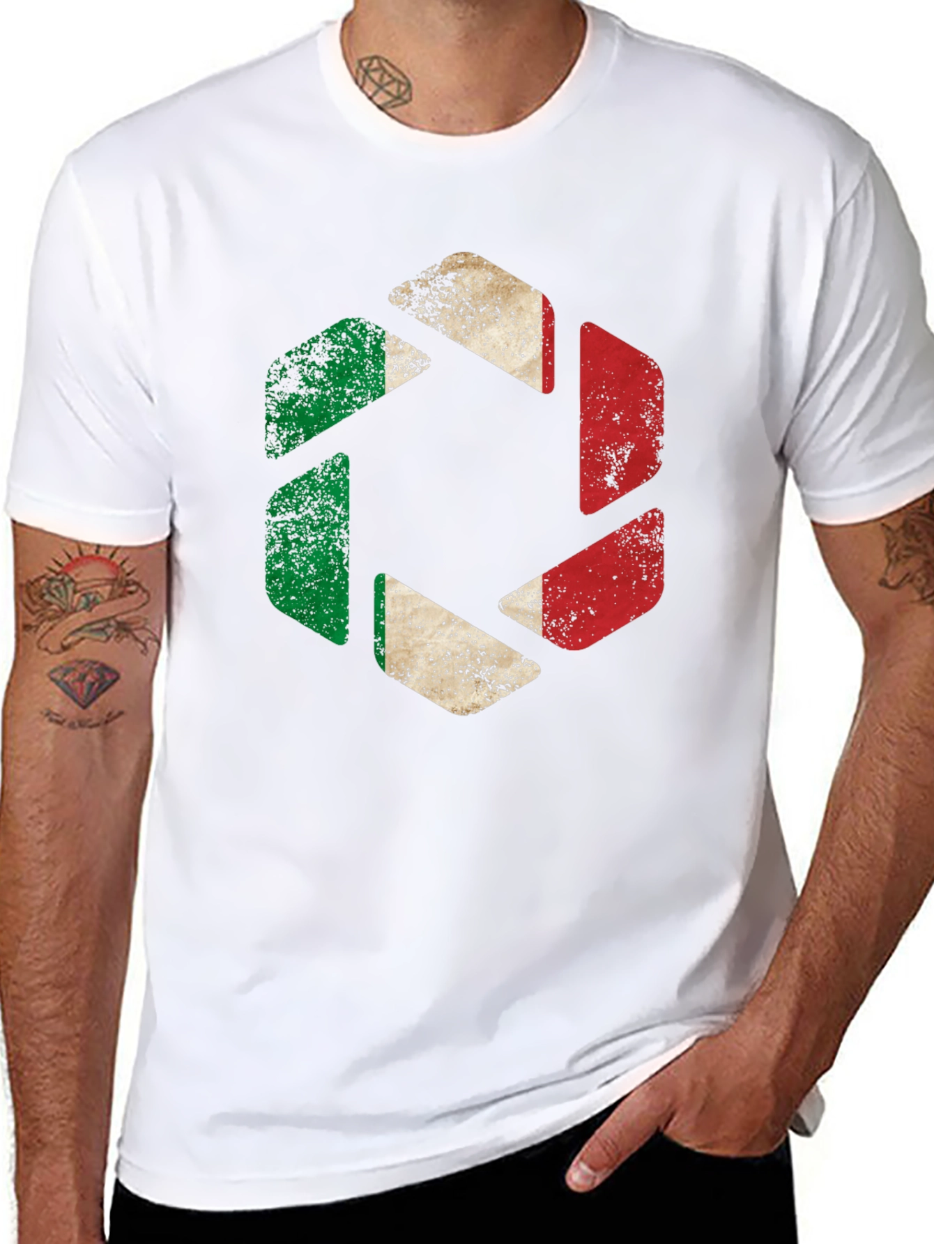 Italian Flag Camera Aperture T-Shirt