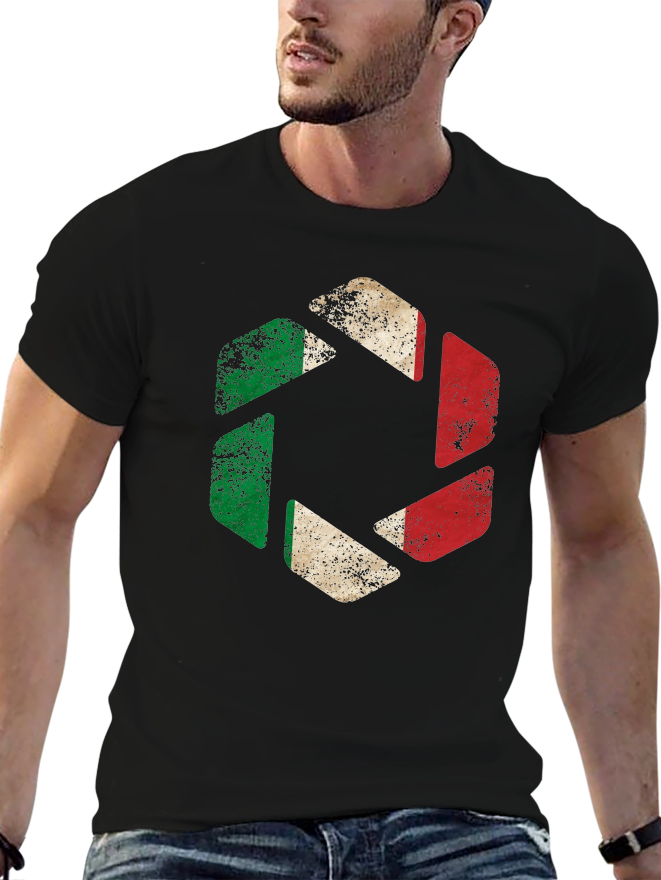 Italian Flag Camera Aperture T-Shirt