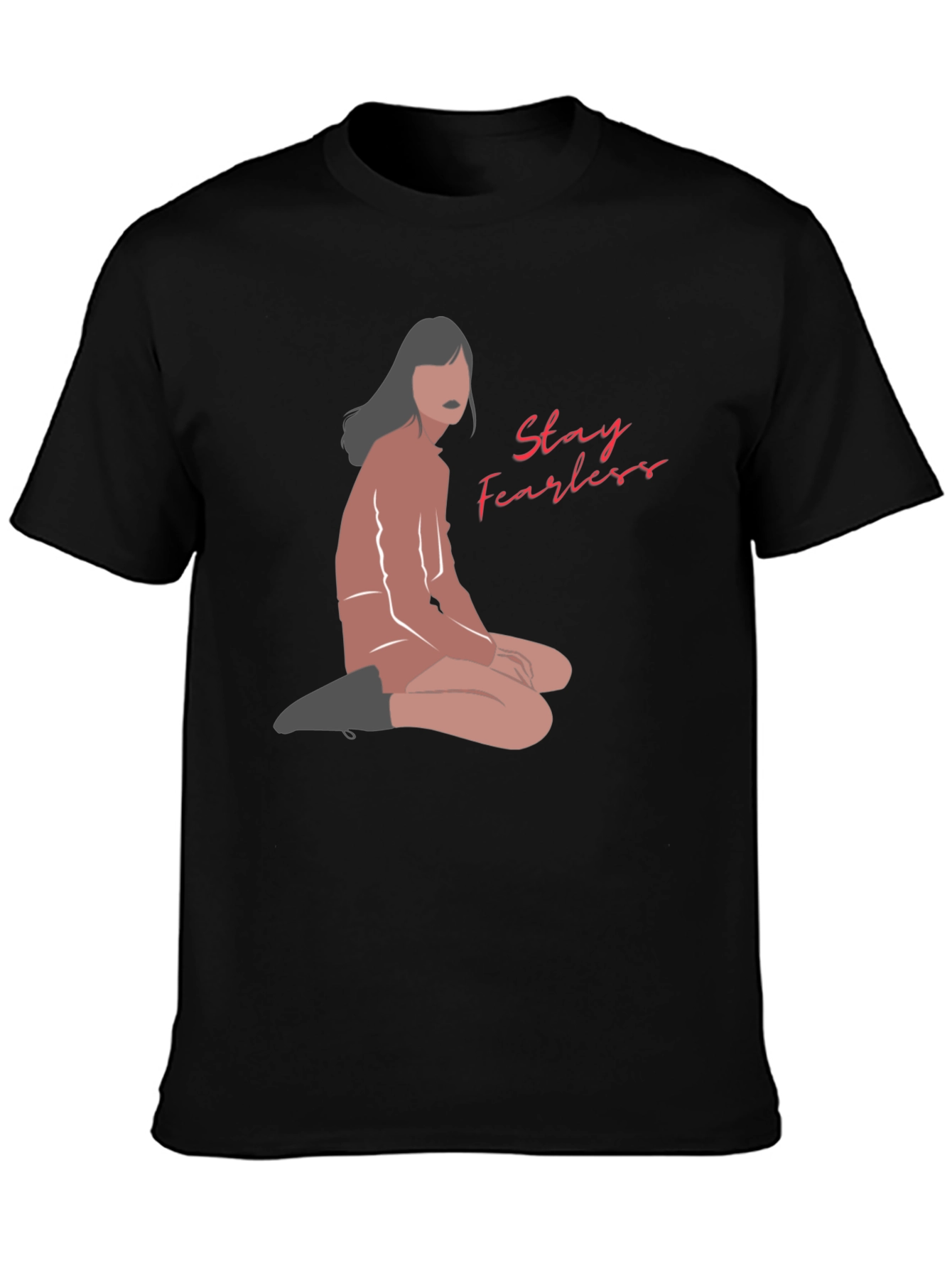 Stay Fearless Graphic Tee - Unisex Black T-Shirt