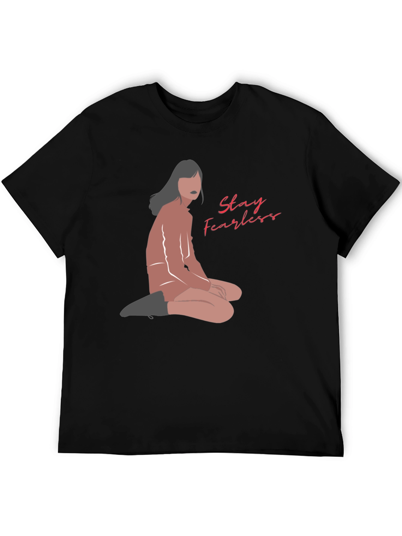 Stay Fearless Graphic Tee - Unisex Black T-Shirt
