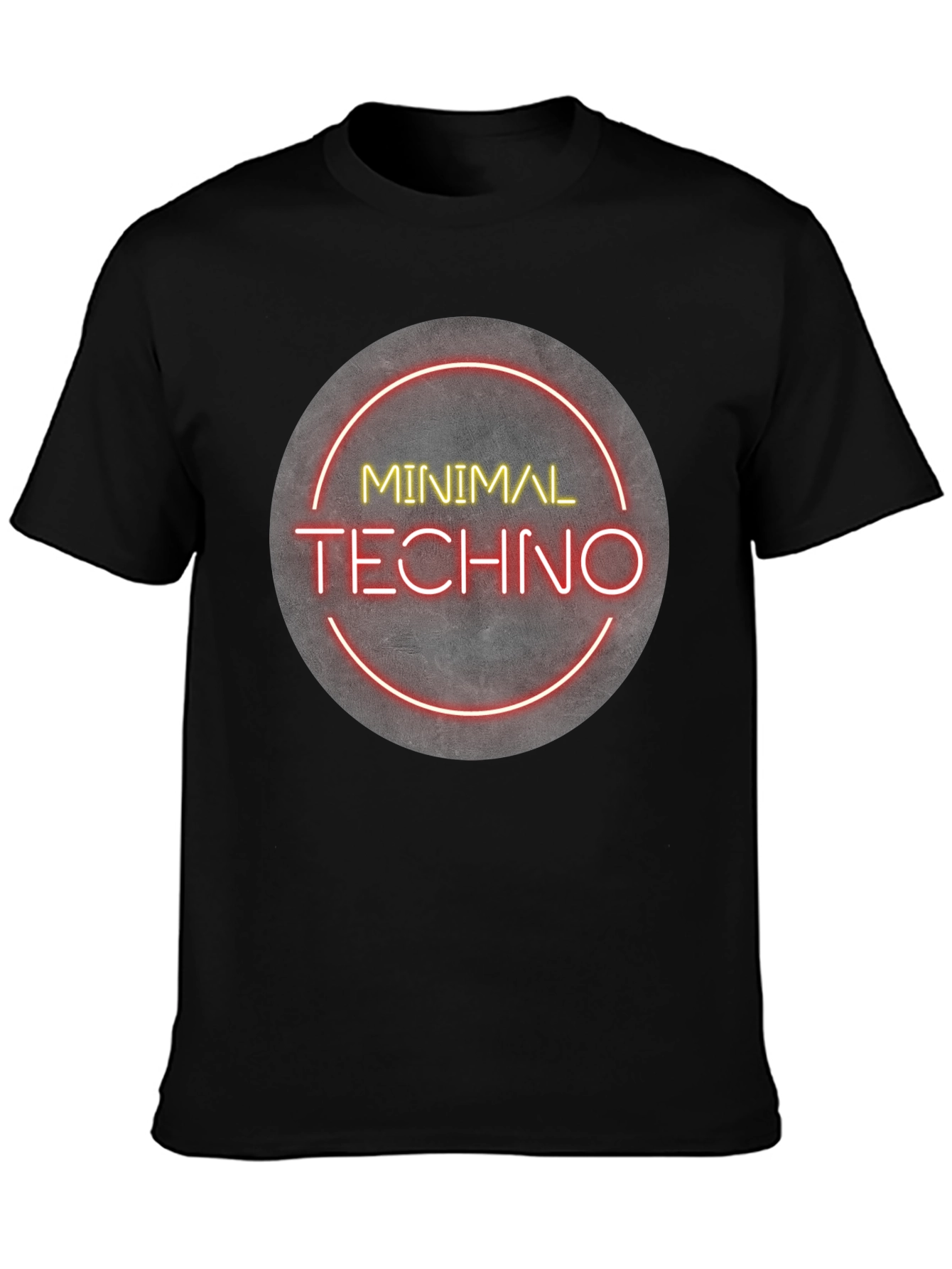 Minimal Techno Graphic Tee - Modern Music Shirt