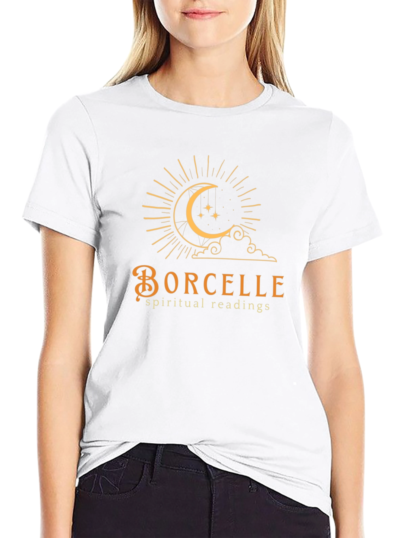 Borcelle Spiritual Readings Black Graphic T-Shirt
