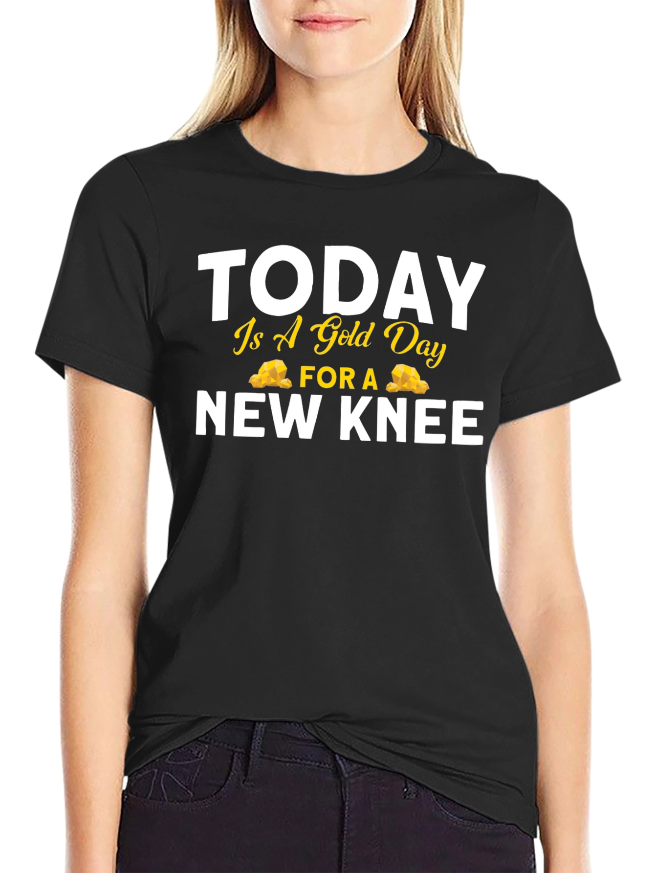 Funny Gold Day New Knee Replacement T-Shirt