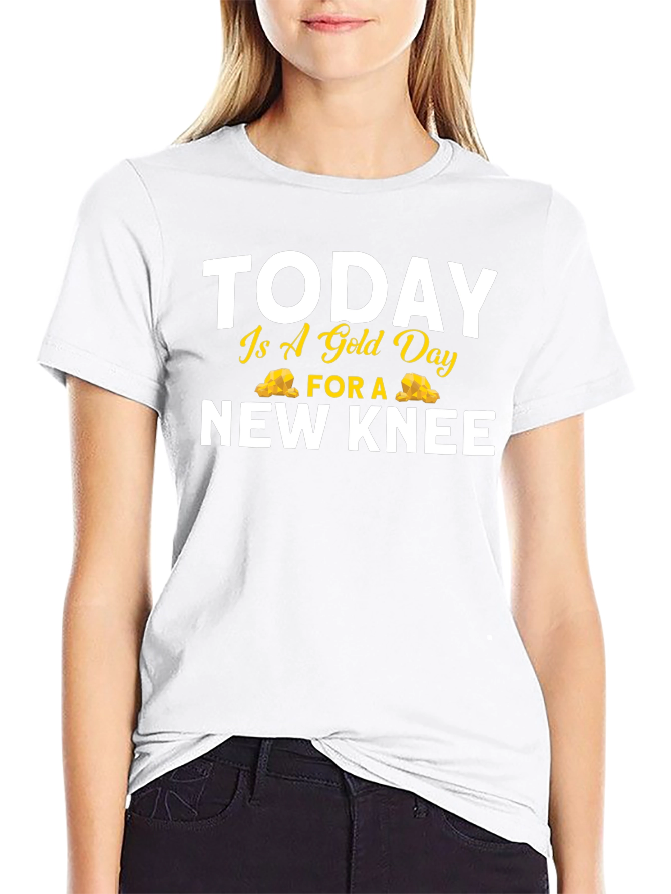 Funny Gold Day New Knee Replacement T-Shirt