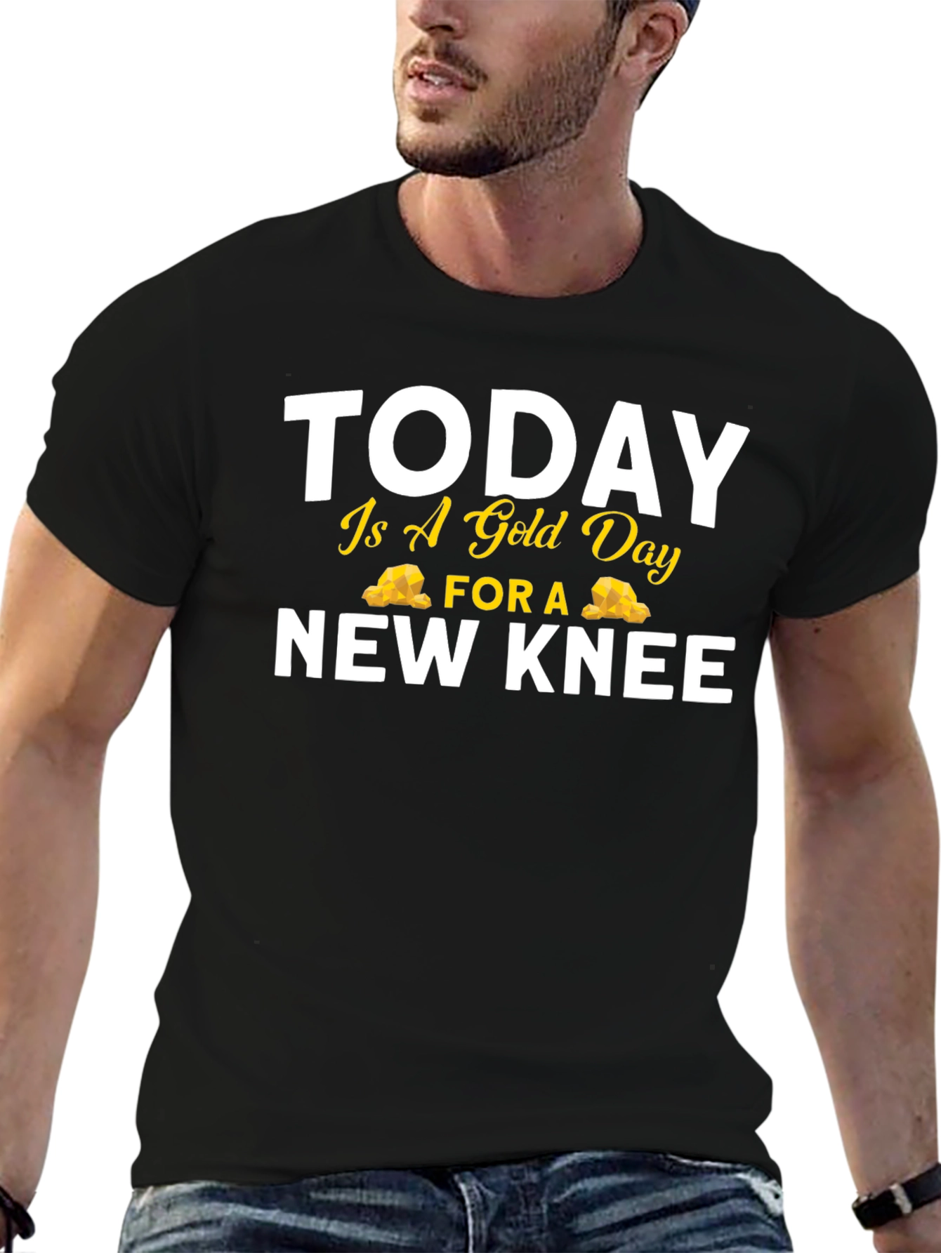 Funny Gold Day New Knee Replacement T-Shirt