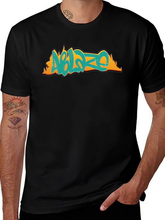 Graphic Tee - Ablaze Graffiti Design - Casual Cotton T-Shirt
