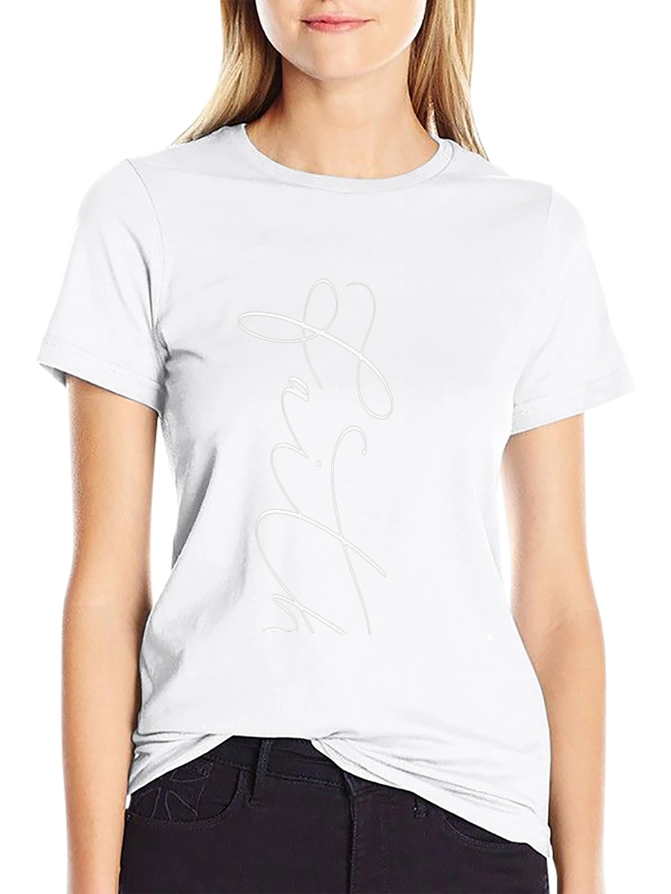 Faith Script Black T-Shirt