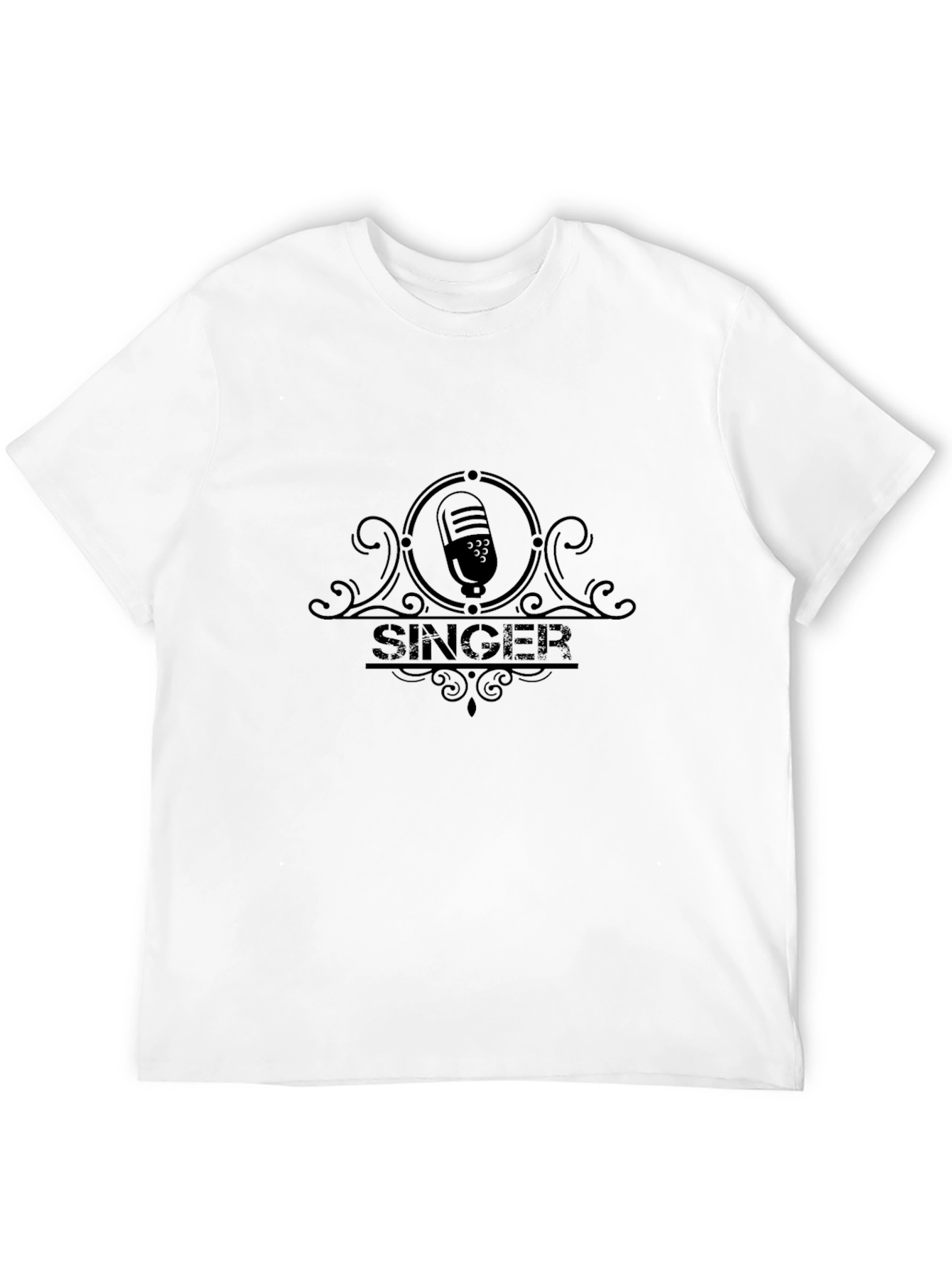 Singer Microphone Graphic T-Shirt