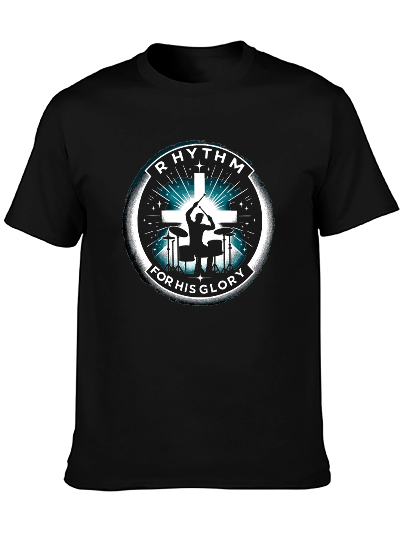 Rhythm For His Glory Black T-Shirt