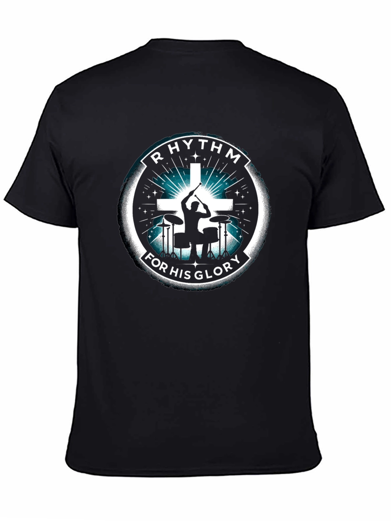 Rhythm For His Glory Black T-Shirt