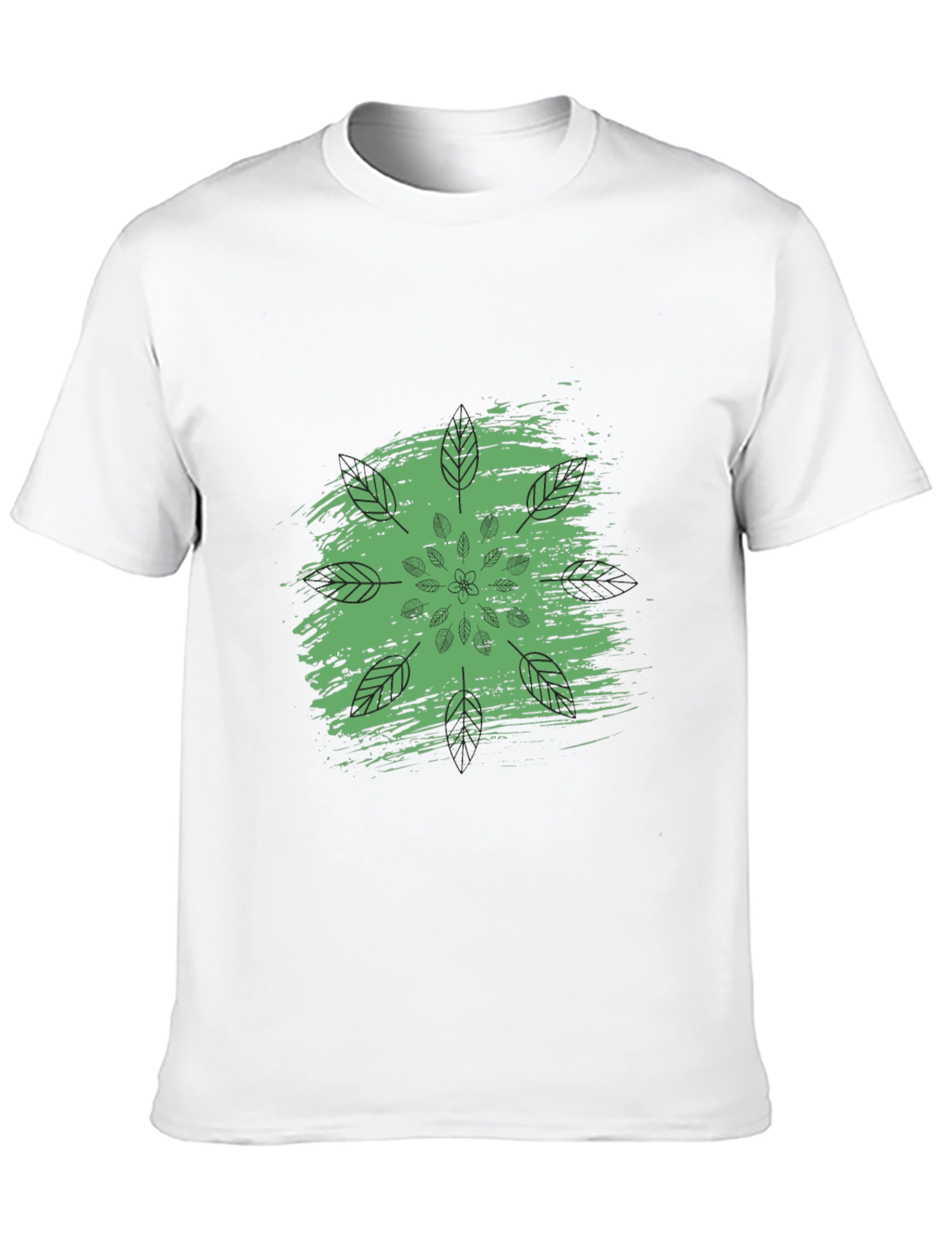 Nature Mandala Graphic Black T-Shirt