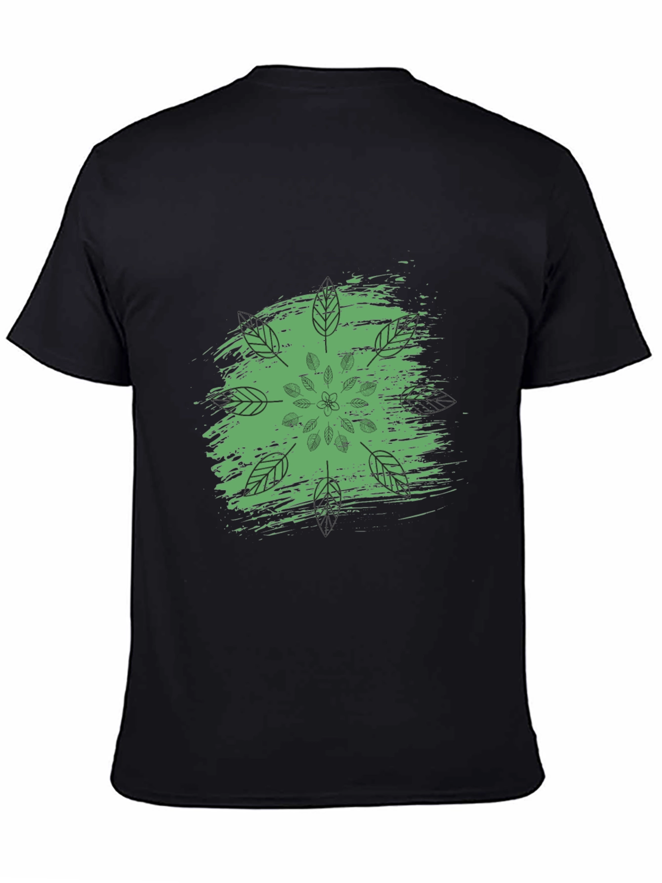 Nature Mandala Graphic Black T-Shirt