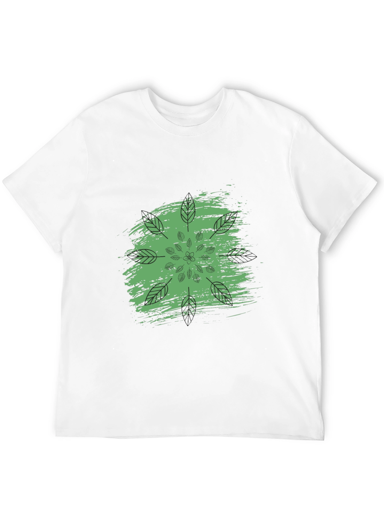 Nature Mandala Graphic Black T-Shirt