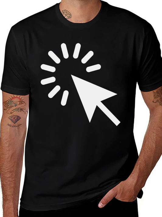 Click Arrow Graphic Tee - Mens Black T-Shirt