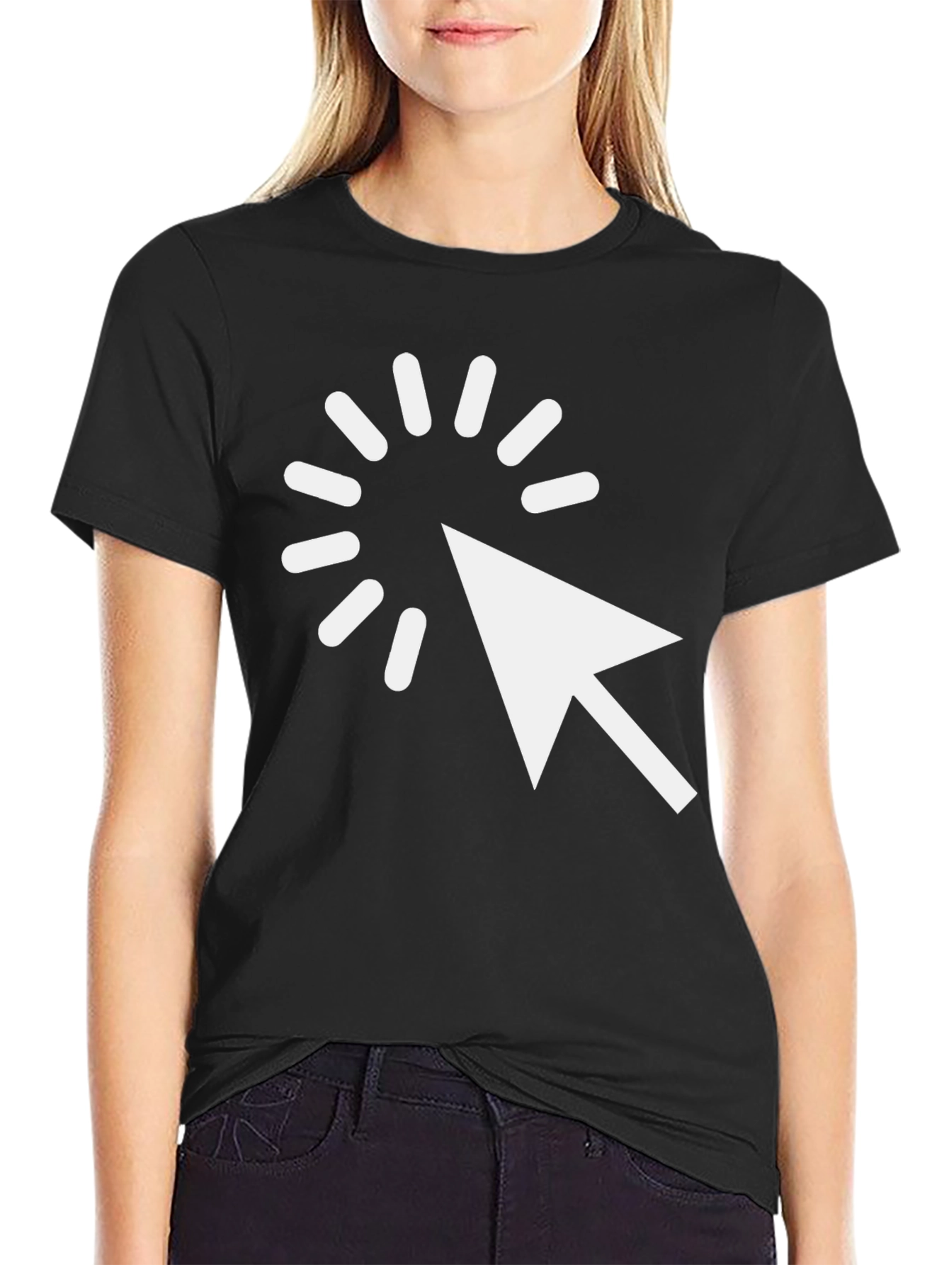 Click Arrow Graphic Tee - Mens Black T-Shirt