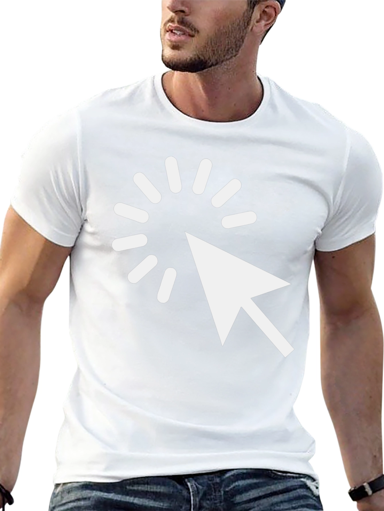 Click Arrow Graphic Tee - Mens Black T-Shirt
