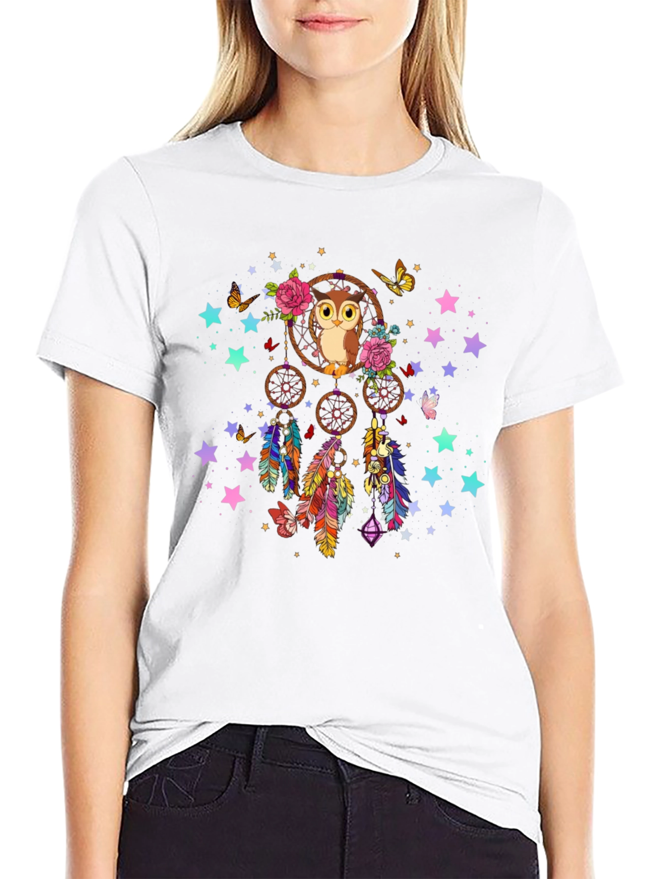 Owl Dreamcatcher Graphic Tee