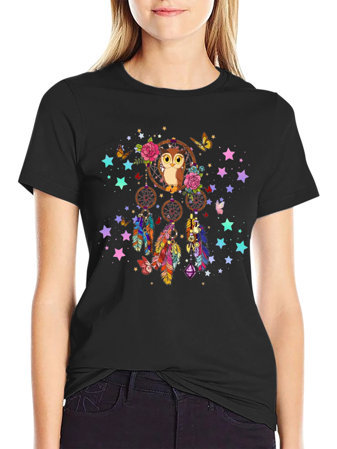 Owl Dreamcatcher Graphic Tee