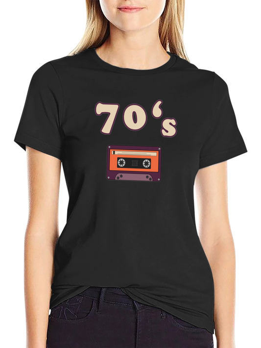 Retro 70s Cassette Tape Graphic Tee