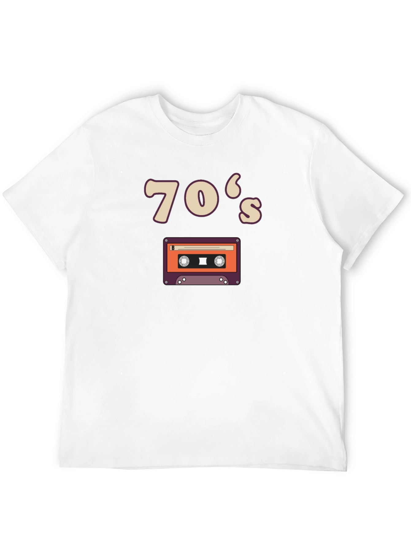 Retro 70s Cassette Tape Graphic Tee