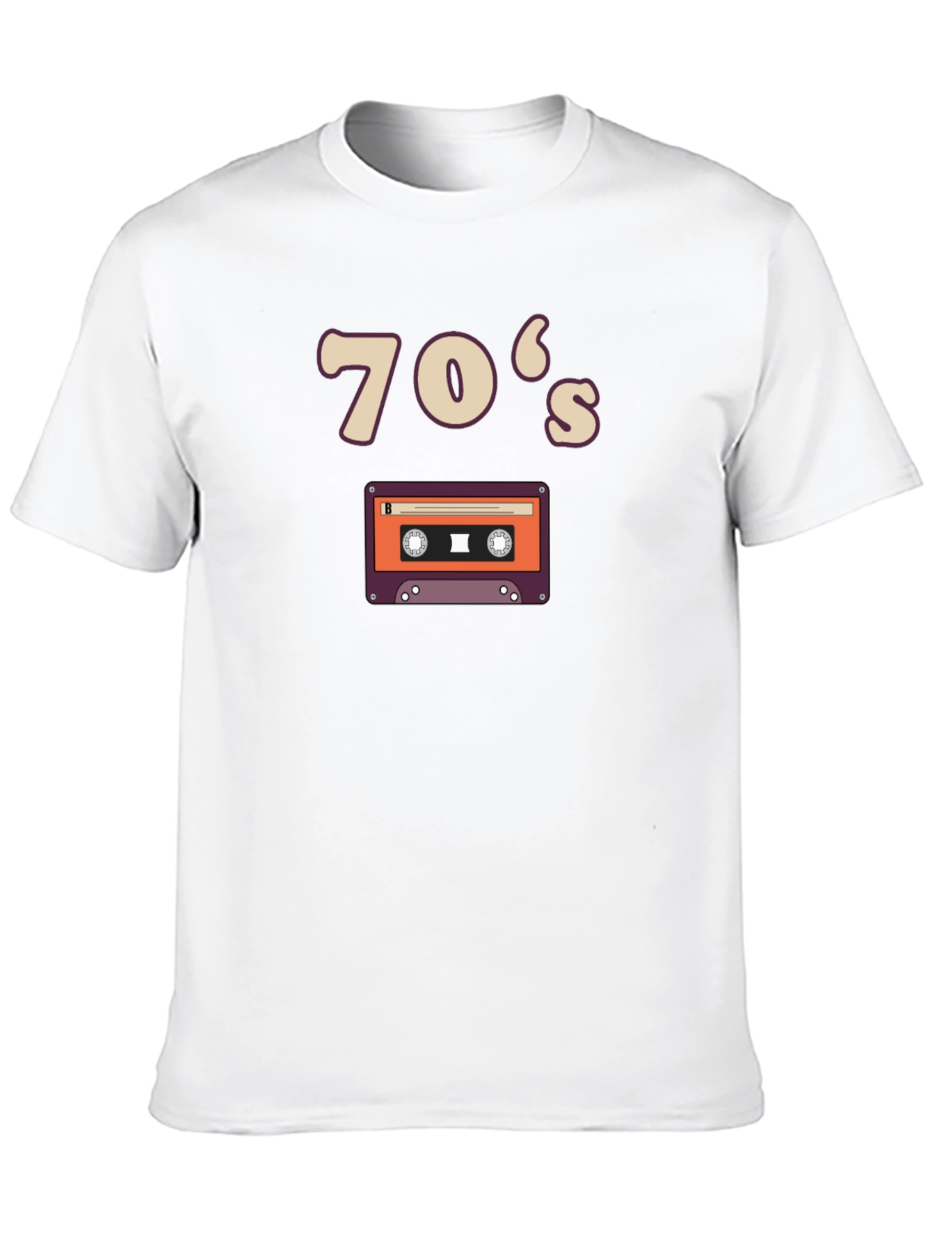 Retro 70s Cassette Tape Graphic Tee