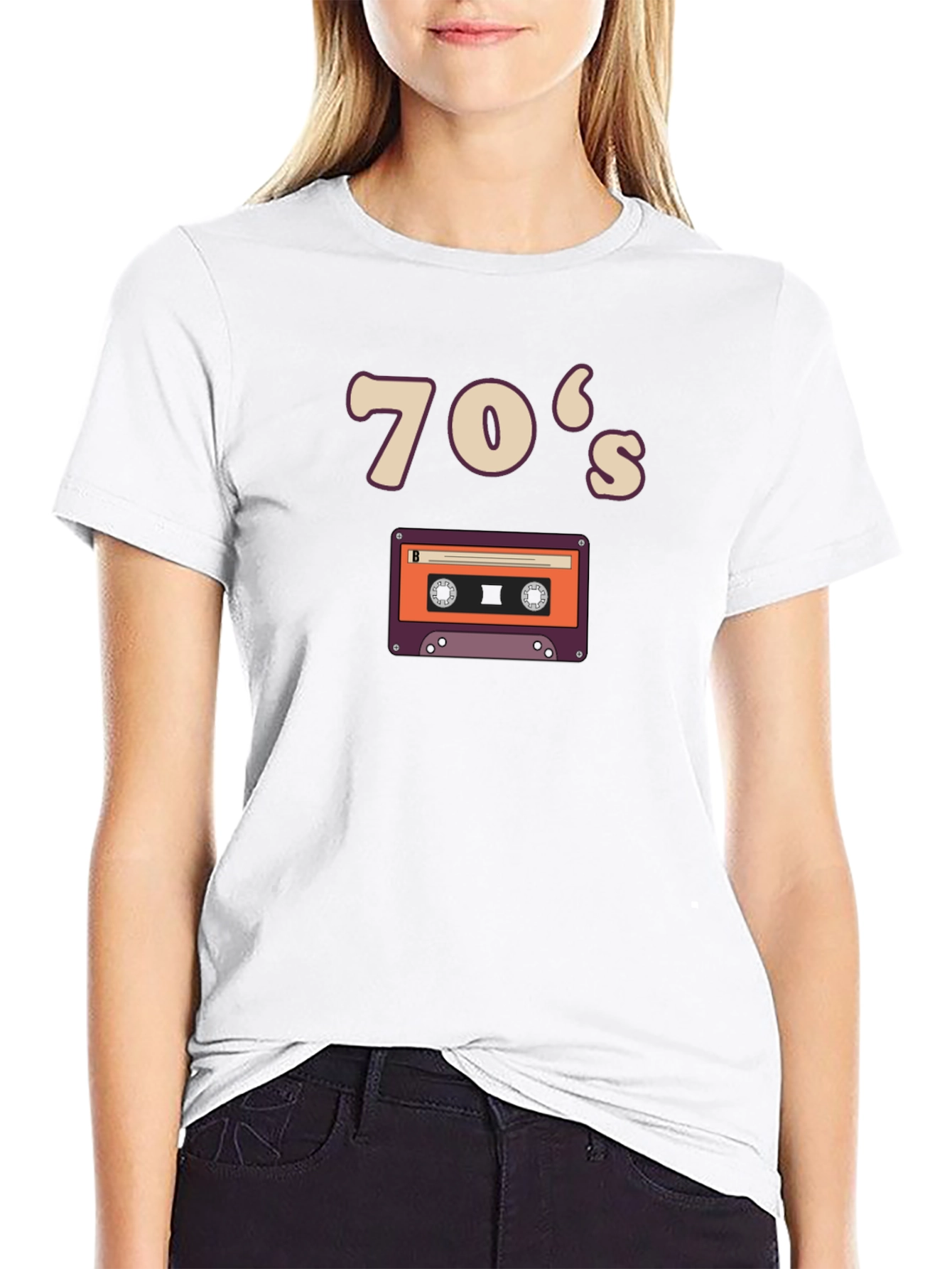 Retro 70s Cassette Tape Graphic Tee